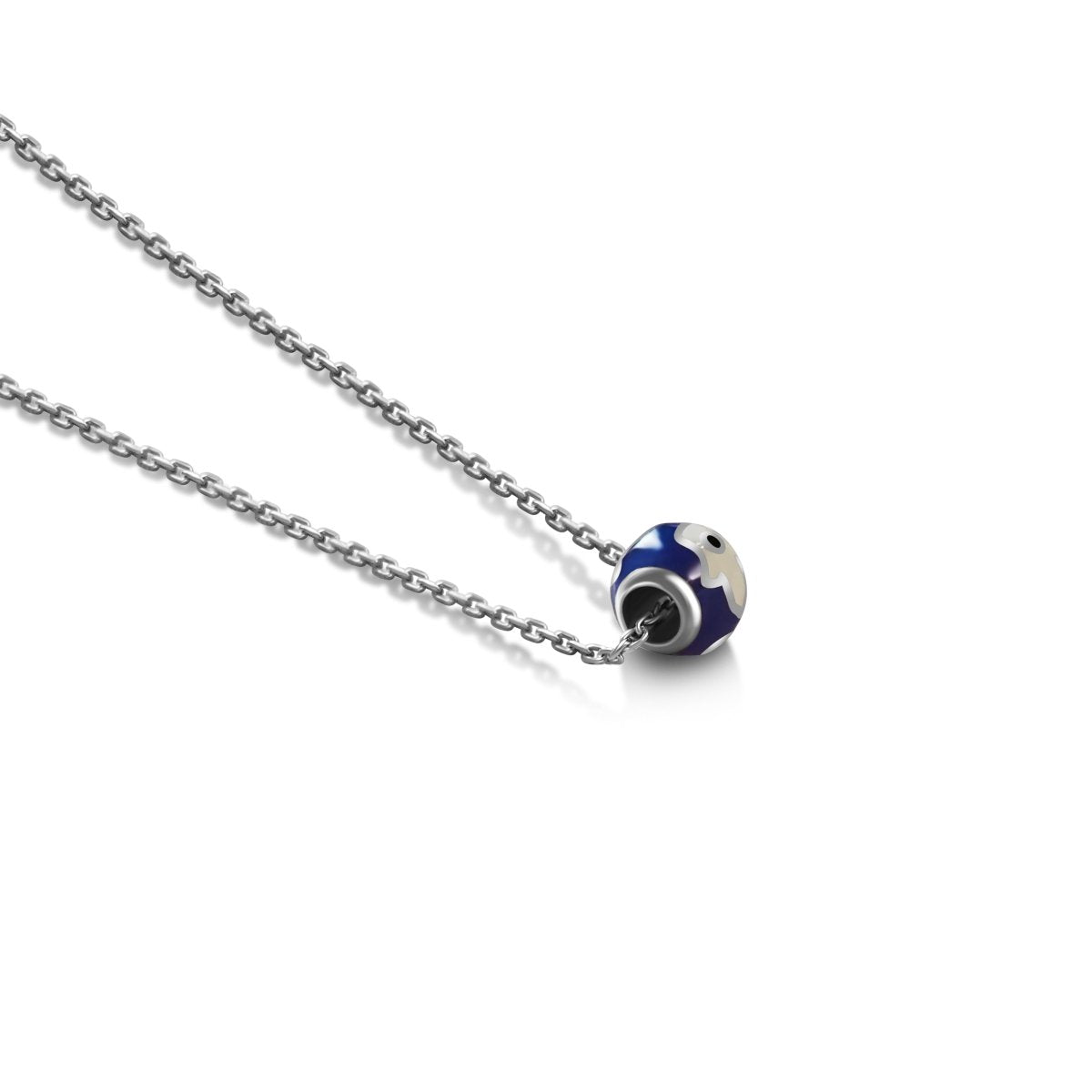 Hamsa Bead Necklace Navy or Light Blue