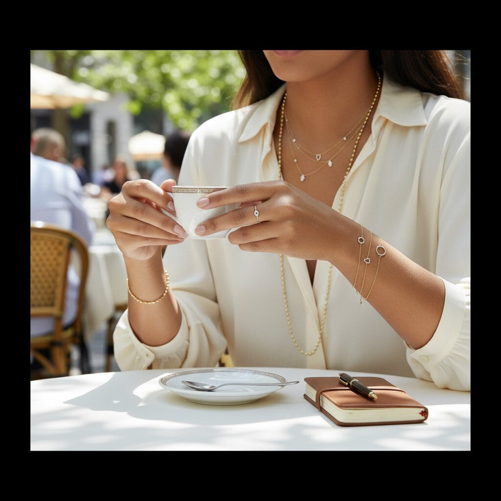 Hamsa Diamond Bezel Necklace in 14k Gold for Women