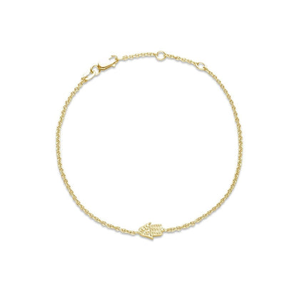 Hamsa Diamond Bracelet in Sterling Silver 925, protection and sparkle you can wear every day