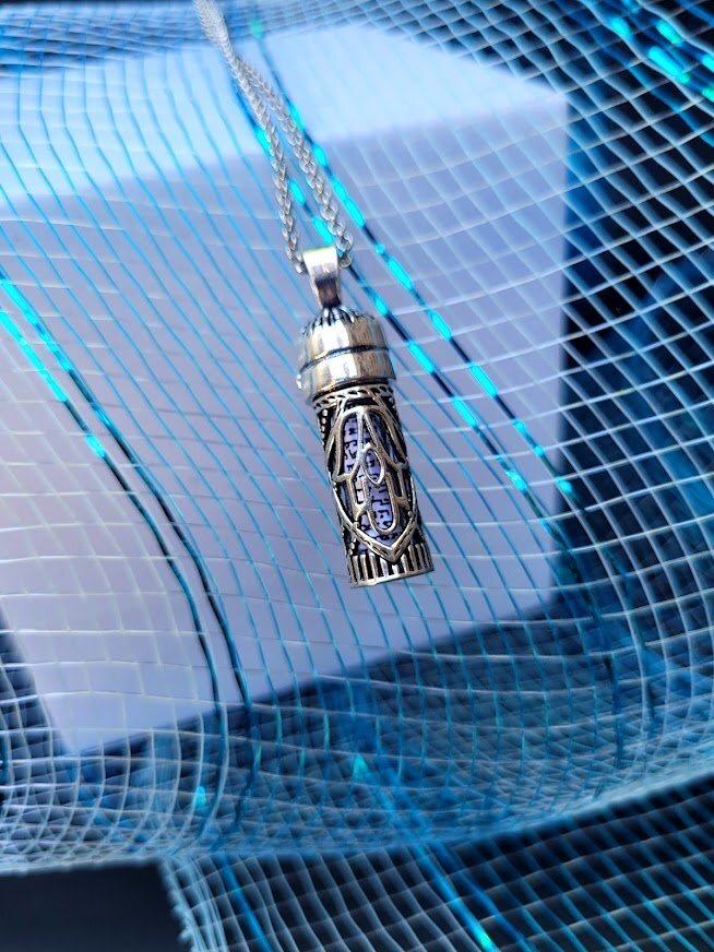 Hamsa Mezuzah Necklace | Sterling Silver