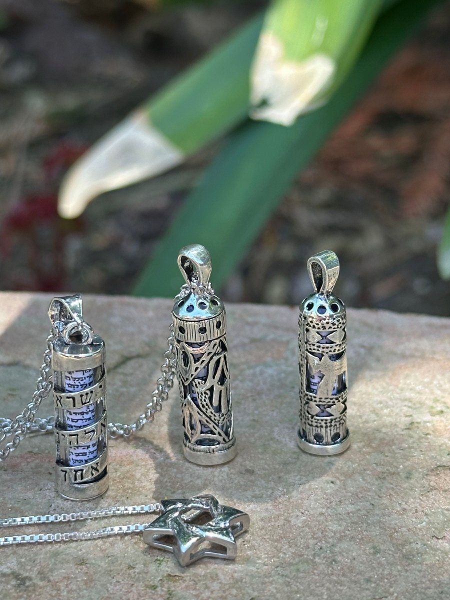 Hamsa Mezuzah Necklace | Sterling Silver