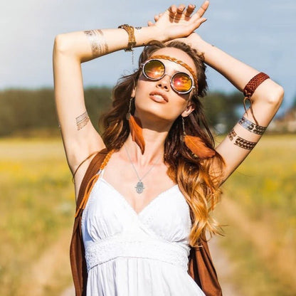 Hamsa Necklace in Silver