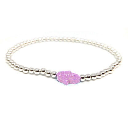 Hamsa Opal Bracelet for Daily Wear