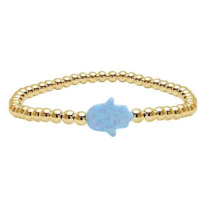 Hamsa Opal Bracelet for Daily Wear