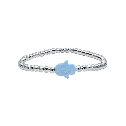 Hamsa Opal Bracelet for Daily Wear