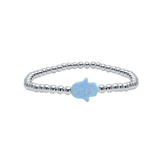 Hamsa Opal Bracelet for Daily Wear