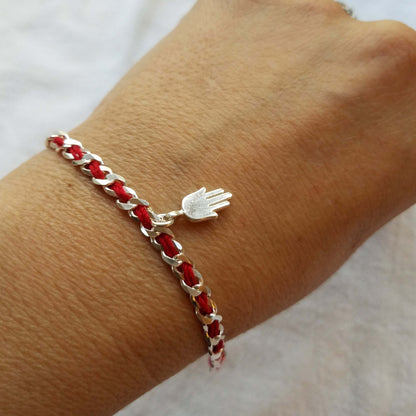 Hamsa Red String Lucky Bracelet, combining protection and positivity with its unique symbolism against negative energy.