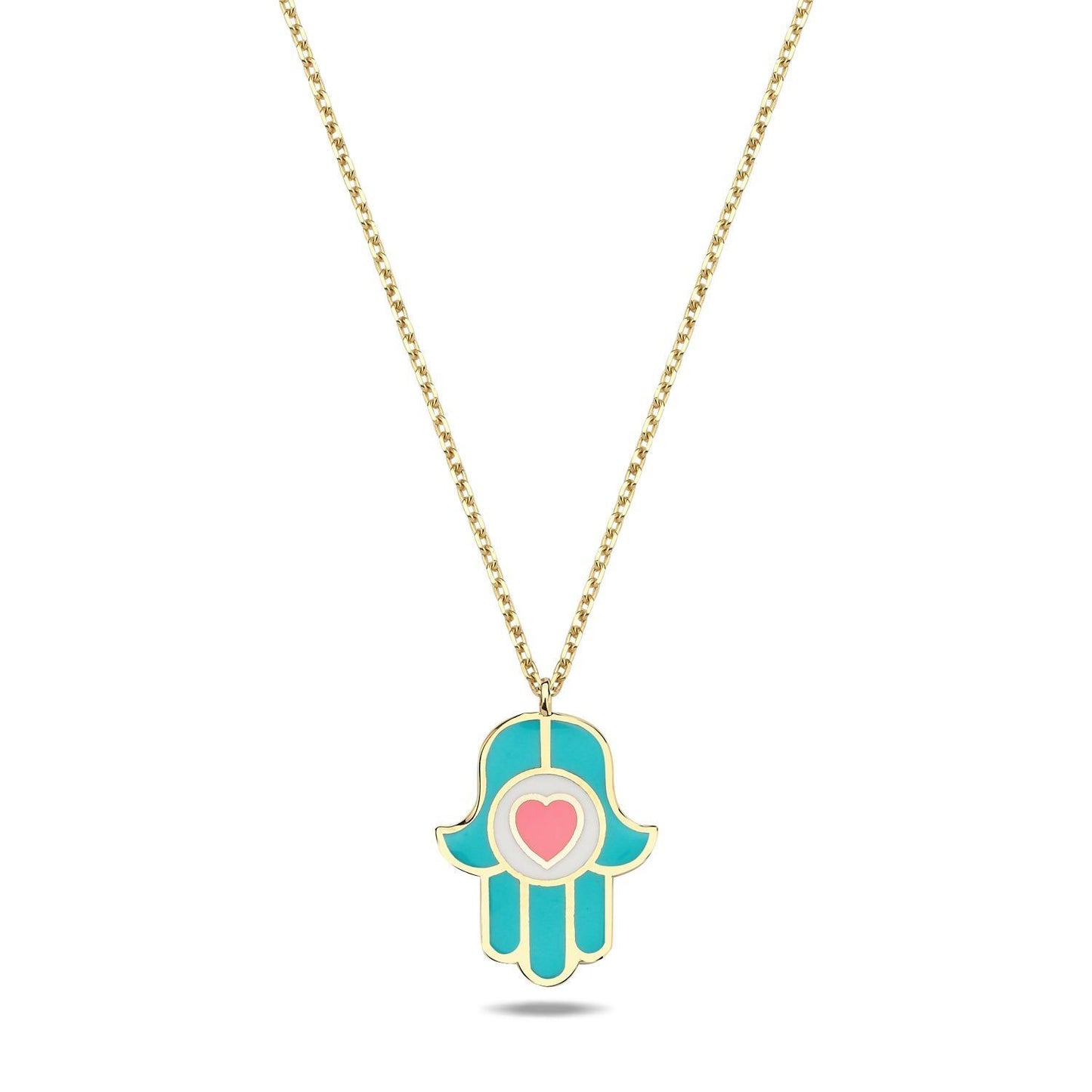 Heart & Hamsa Necklace: A Beautiful Blessing of Love & Protection