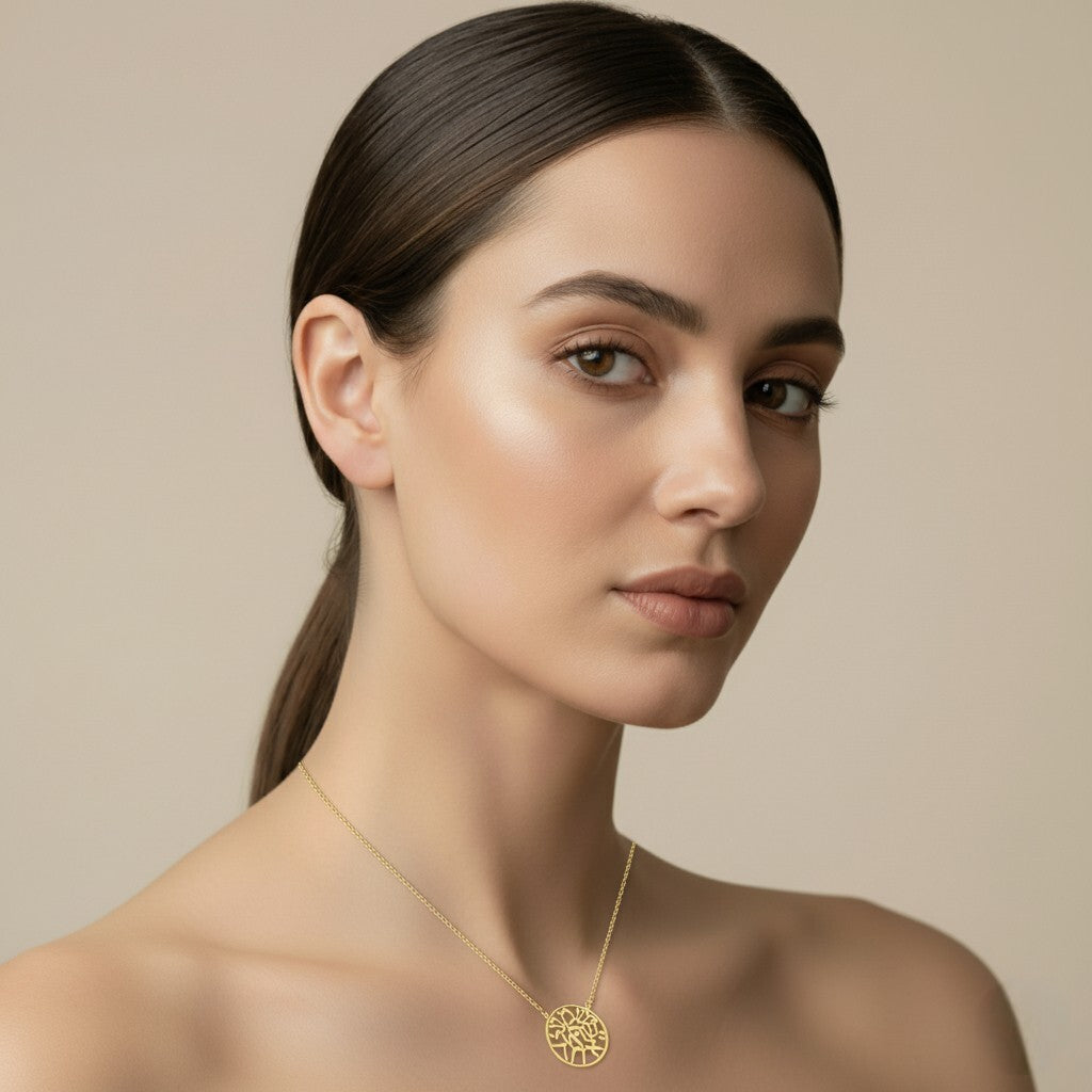 Hebrew Blessing Necklace | Light and Airy