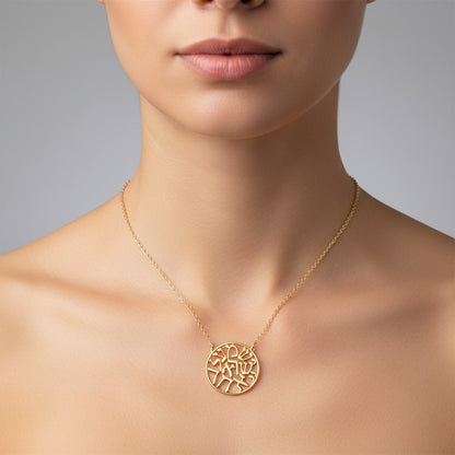 Hebrew Blessing Necklace | Light and Airy