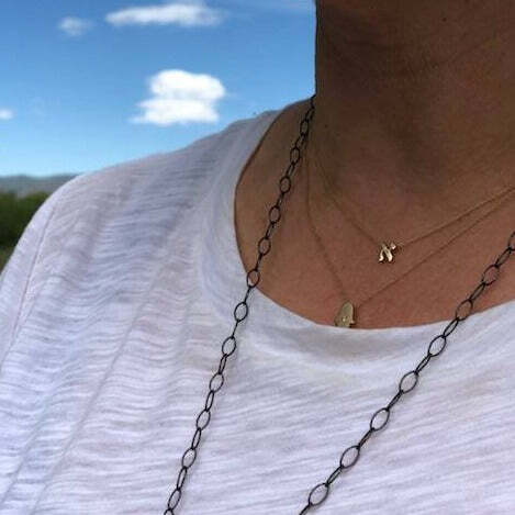 Hebrew Initial Necklace | Silver or Gold