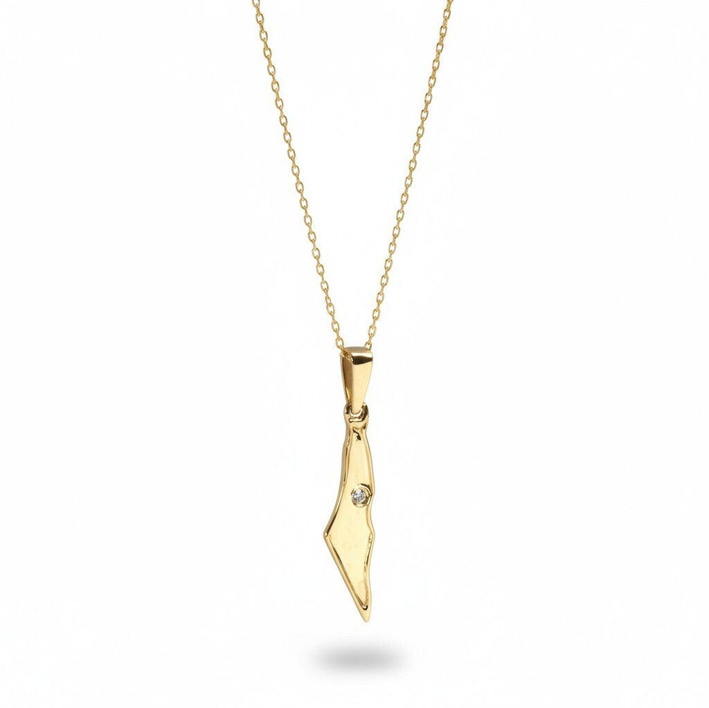 Israel Map | Gold Necklaces for Women