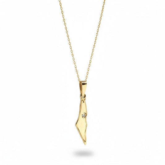 Israel Map | Gold Necklaces for Women