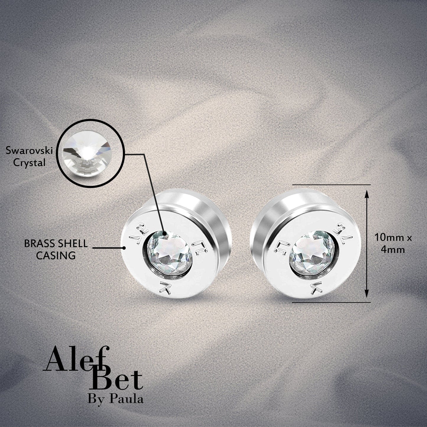 Israeli Ammo Earrings | Authentic Vintage Studs