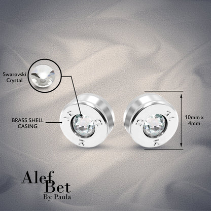 Israeli Ammo Earrings | Authentic Vintage Studs