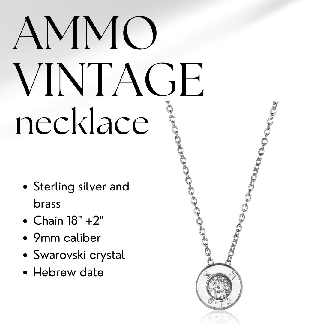 Israeli Bullet Casing Ammo Necklace