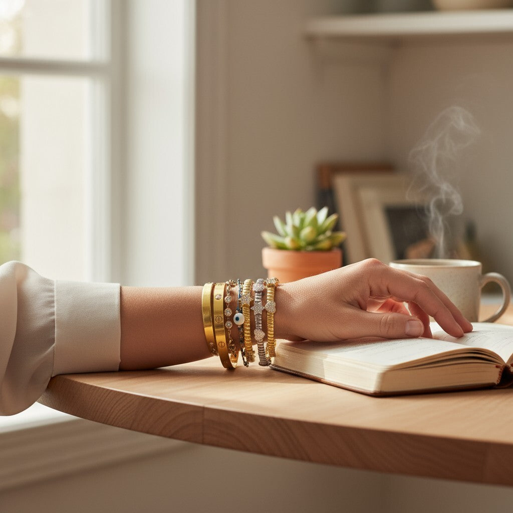 Jewish Bangle Bracelets in Three Different Designs