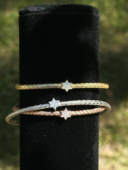 Jewish Star Bangle Bracelets