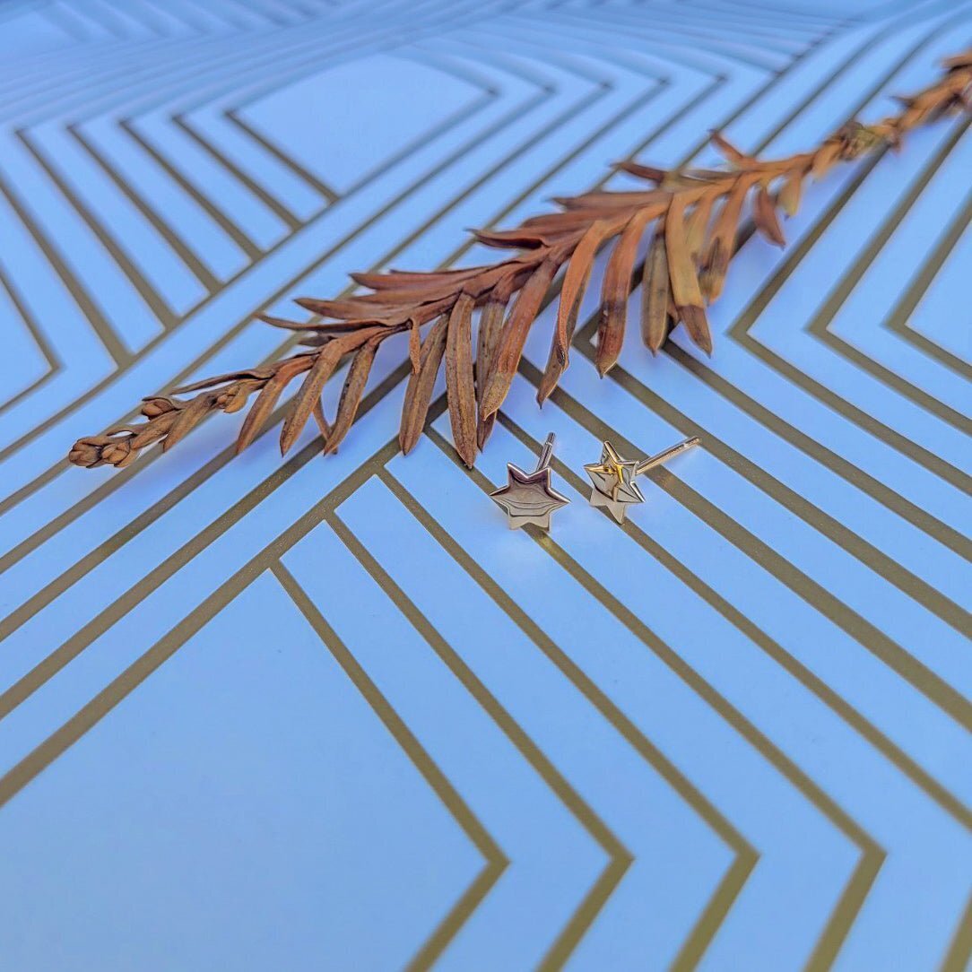 Jewish Star Earrings in 14k Gold | Plain or With Diamonds