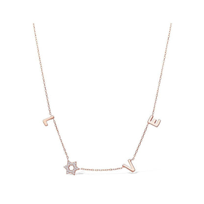 Jewish Star Love Necklace | Best Seller