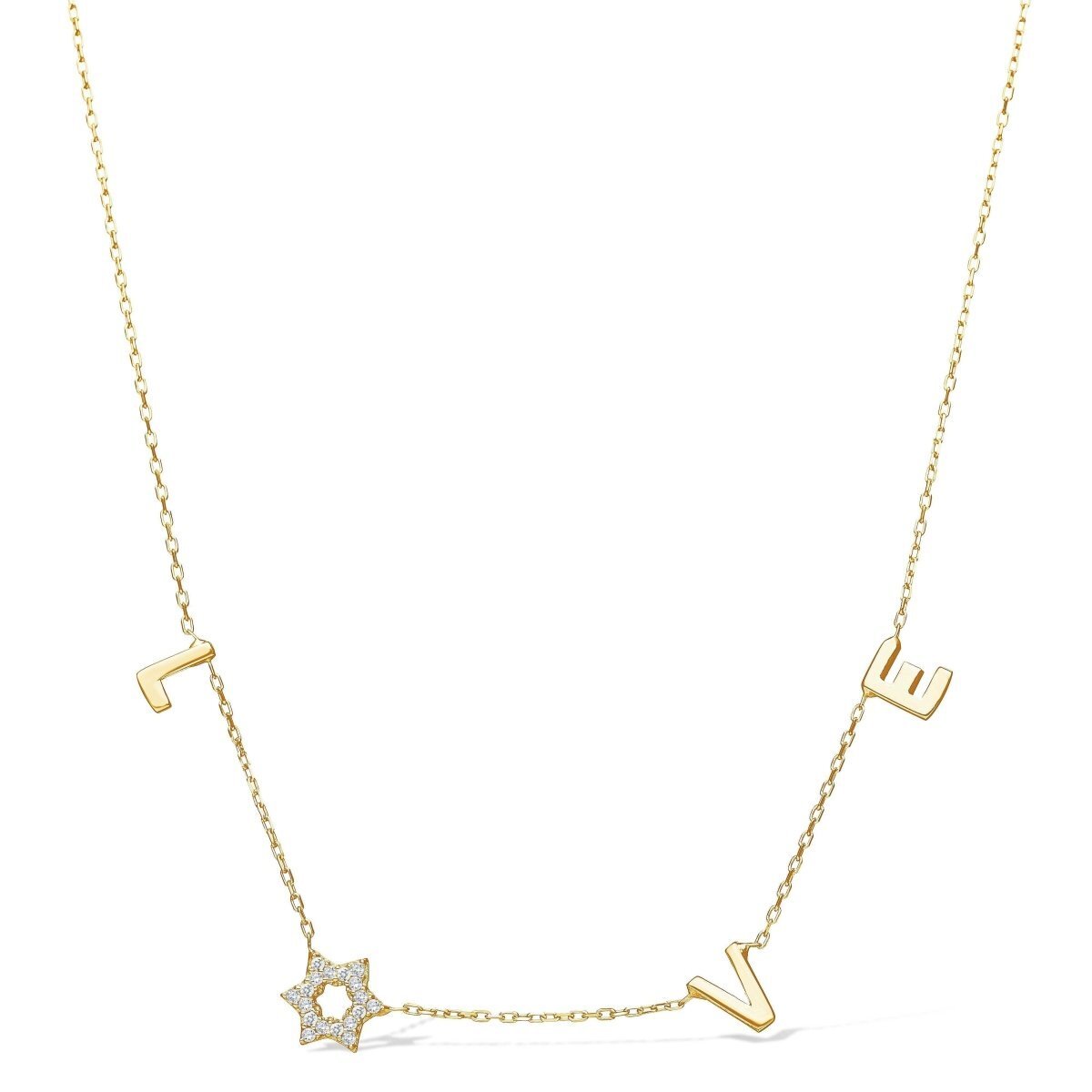 Jewish Star Love Necklace | Best Seller