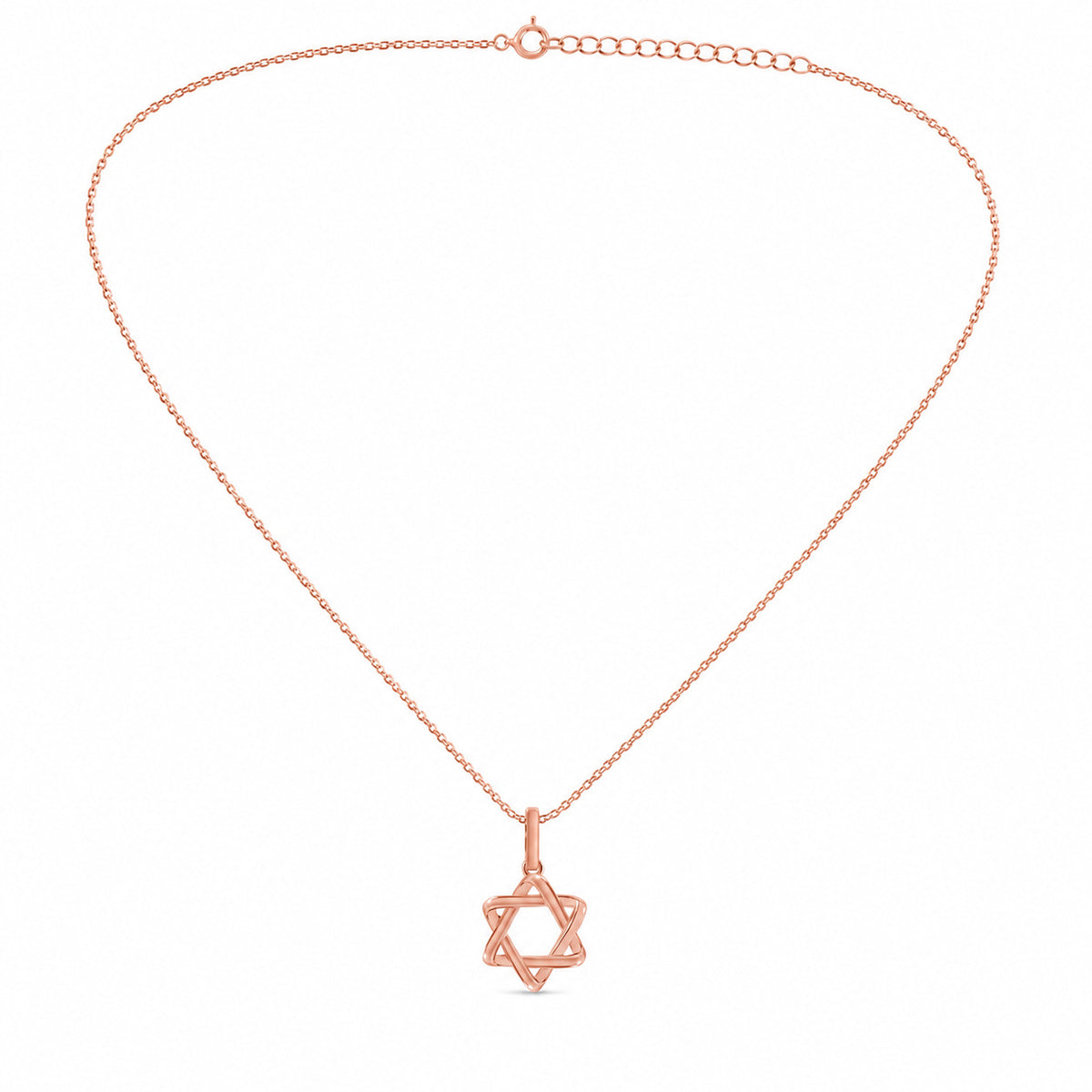 Jewish Star of David Necklace in 14k Yellow Gold, your everyday anchor of identity