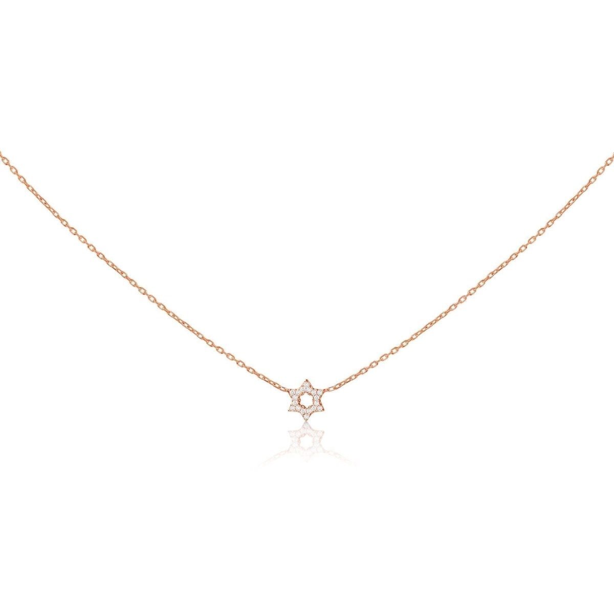 Jewish Star of David Diamond Pendant in 14k Gold, Sparkling Faith You Will Wear Every Day