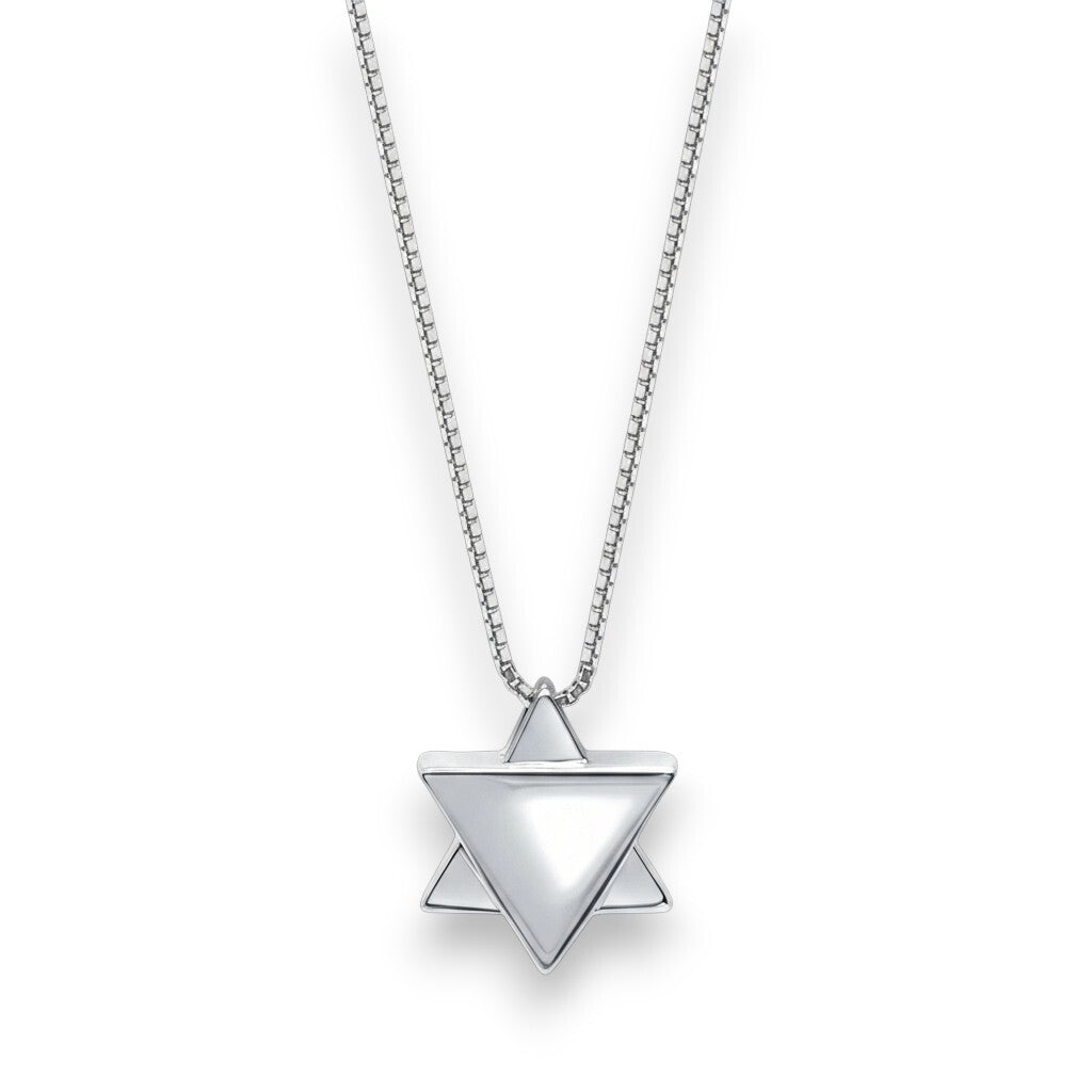 Jewish Star of David for Men in Sterling Silver
