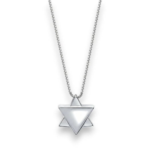 Jewish Star of David for Men in Sterling Silver