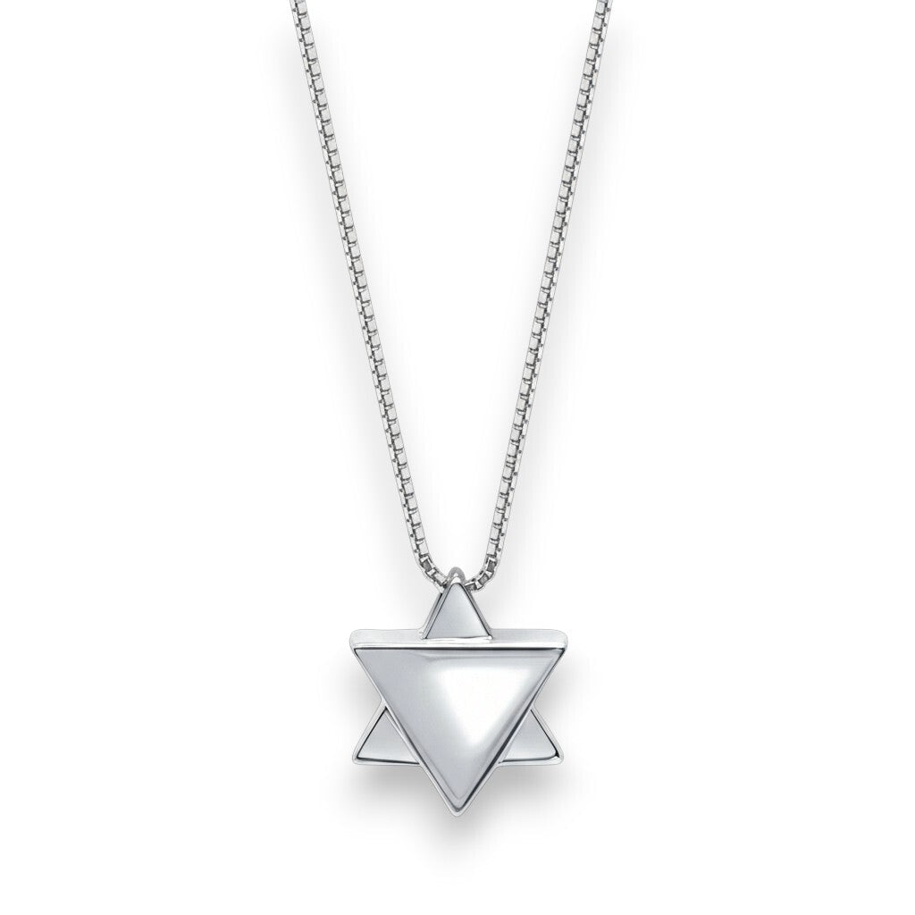 Jewish Star of David for Men in Sterling Silver