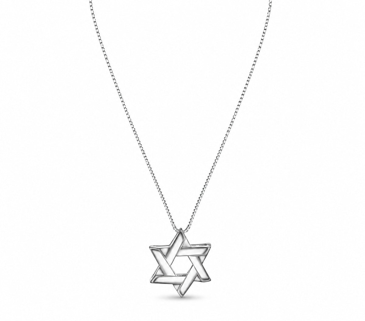 Jewish Star of David Sterling Silver 925 Necklace, a handcrafted heirloom to mark faith and heritage