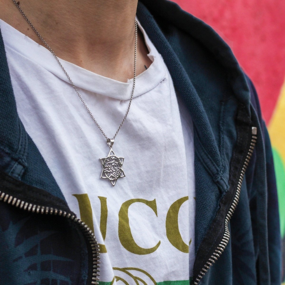 Jewish Star of David with Shema Israel Necklace