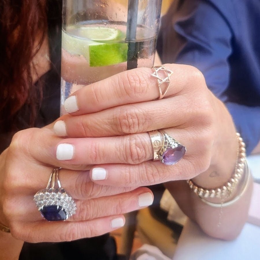 Jewish Star Ring in Solid Gold