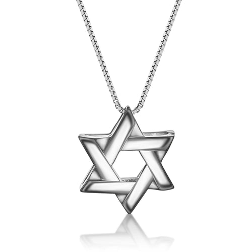 Lineal Star of David Necklace | Modern Judaica