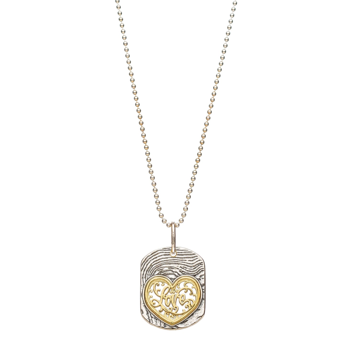 Love Cursive Handwriting Pendant