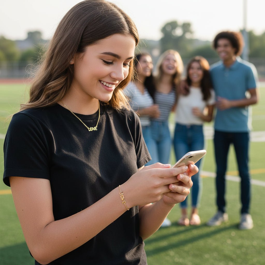 LOVE Star of David Necklace | 14K Gold Plate Rolo Chain