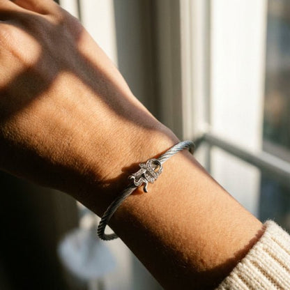 Mazel Diamond Bracelet in Silver