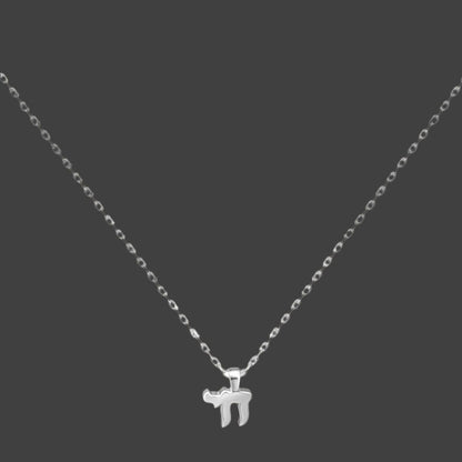 Mini Chai Hebrew Necklace