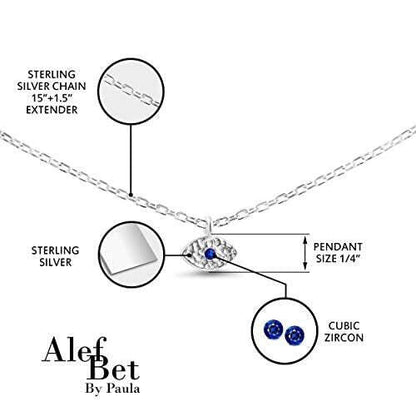 Mini Evil Eye Necklace in Gold Plate