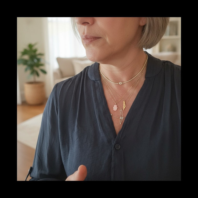 israeli map pendants