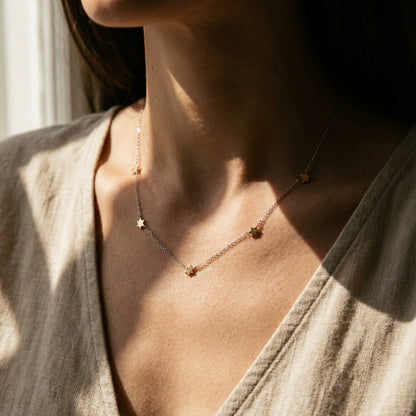 minimal jewish star necklace
