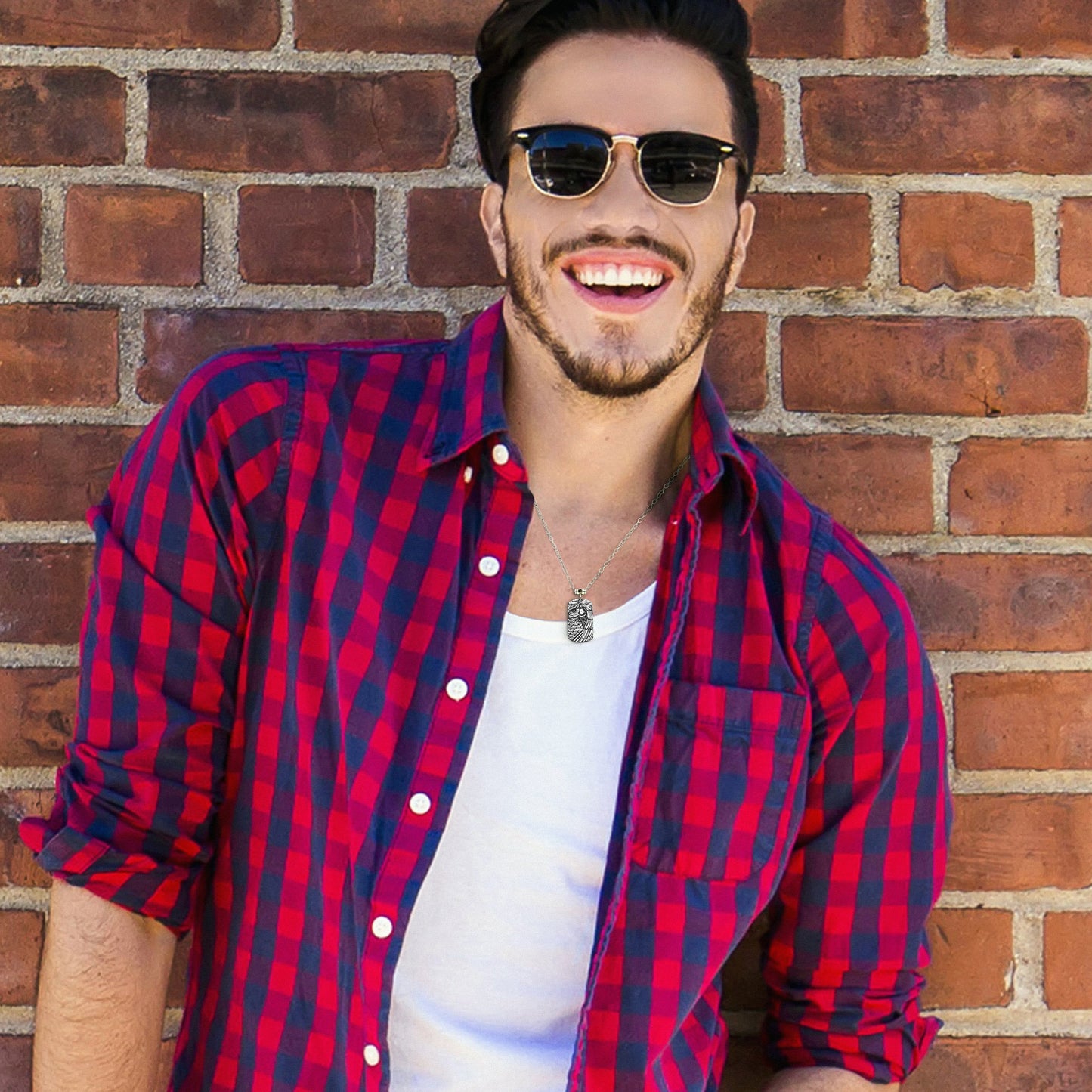 Owl Tag Necklace for Wisdom and Guidance