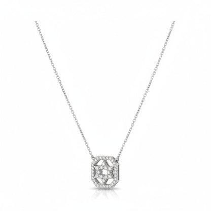 Pave Diamond Judaic Star Necklace