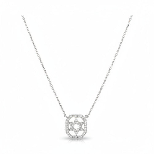 Pave Diamond Judaic Star Necklace