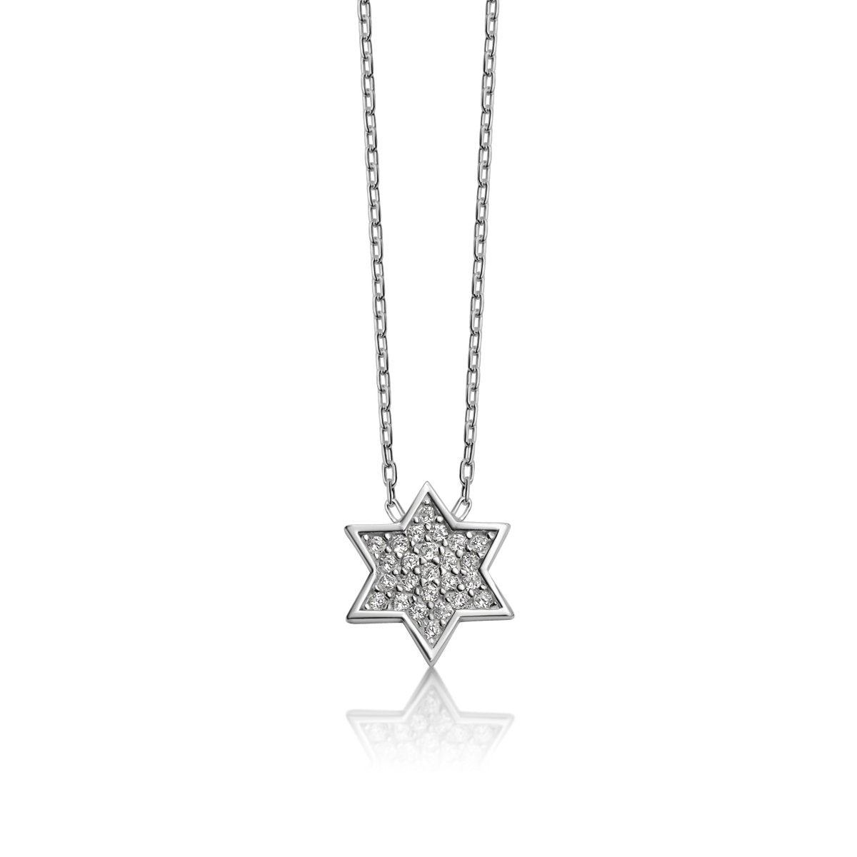 Pave Star of David Necklace