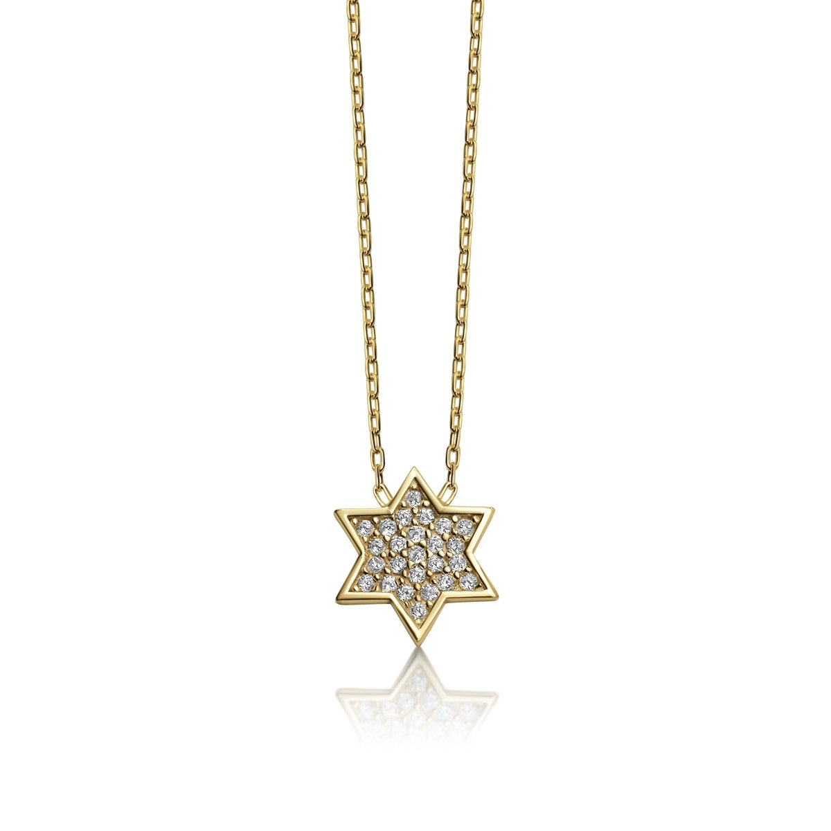 Pave Star of David Necklace