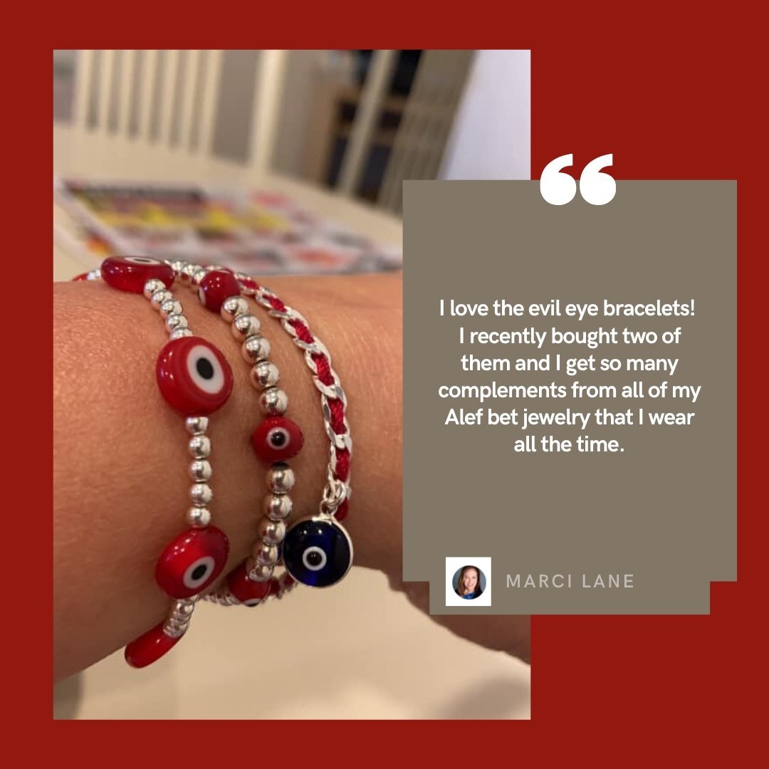 Protection Red Evil Eye Bracelet on 4mm Beads