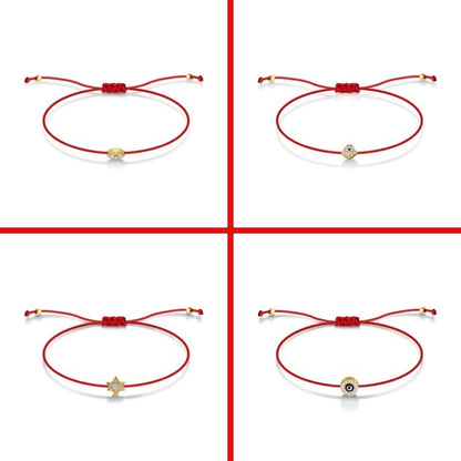 Red String Friendship Jewish Star Bracelet