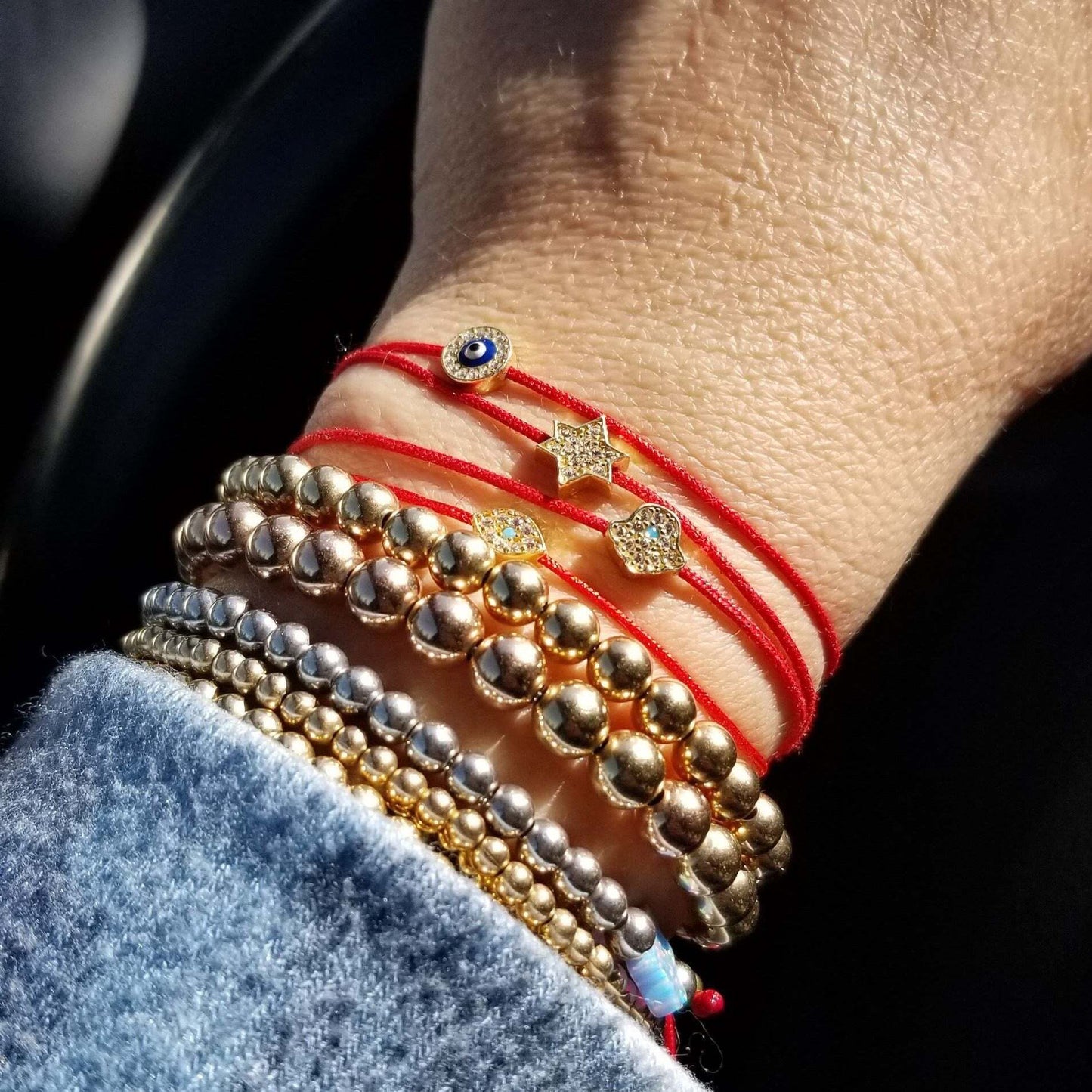 Red String Friendship Jewish Star Bracelet
