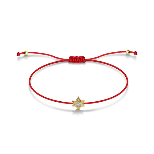 Red String Friendship Jewish Star Bracelet